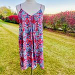 Karen Kane  Red & Blue Trapeze patriotic Dress geometric print Photo 5