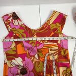 Vtg Size S Dress 60s Paradise Hawaii Honolulu Maxi Tropical Bright Floral Long Photo 12