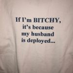 Women’s Air Force Wife White & Blue Deployed Husband Tank Top Size L Size L Photo 6