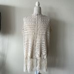 Women's Charming Vintage Cream Lose Knit Kimono Size M Size M Photo 3