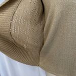 Laura Scott  Petite Sweater Embellished Gold Knit Cardigan Women's‎ Small Petite Photo 4