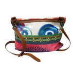 Desigual  Cordoba Happy Bazar Fold Over Crossbody Bag Multicolor Canvas Boho Photo 1