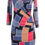 Tori Richard  Made in Honolulu Faux Wrap Geometric Dress Women's Size XS Photo 0