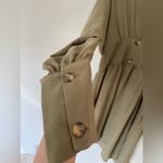 ASOS NWTs  Mini Dress Sage Green Above Knee Resort Vaca Yacht Button Summer Boho Photo 4