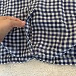 Cynthia Rowley * blue plaid linen long blazer size large Large Photo 12