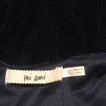 Mi ami Blue Velvet Floral Embroidered Mini Skirt Boho Festival Size Small Photo 7