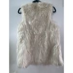 Xhilaration XHILIRATION Faux FUR VEST Women's Size S/P White Small Petite‎ Lined Boho Vest Photo 1