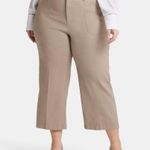 NYDJ High Waisted Wide Leg Cropped Cargo Pant NEW Size 18W Saddlewood Photo 0
