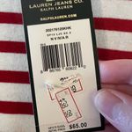 Pacific&Co LAUREN JEANS  Lauren Ralph Lauren Top White Red Stripe Long Sleeve Shirt 2X Photo 3