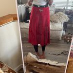 None Vintage wool Red A-Line pleated Women's Skirt Photo 10