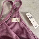 Anthropologie NWT  T.La Lavande Sleeveless Ribbed Halter Tank Top Size M Photo 5