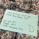 Hint of Mint Hint of‎ Mint bell sleeve floral print top/blouse Photo 4