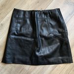 H&M Black Leather Skirt Photo 0