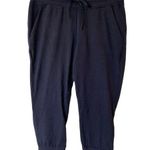 Lululemon Drawstring Capri Jogger Pants Black Women's Size 8 Activewear Photo 0