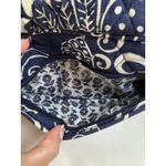 Vera Bradley Twirly Birds Navy Toiletry Makeup Bag Pouch 11x5 Plastic Interior Photo 5