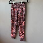 Sweaty Betty Women’s 7/8 Power Pink Coral Aztec Pattern Sport Leggings Size XS Photo 10