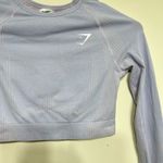 Gymshark  Light Purple Vital Seamless Long Sleeve Crop Top Small Photo 2