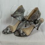 Vince Camuto Tarma Faux Snakeskin Leather Dress Sandals Open Toe Heels 8.5M Photo 1