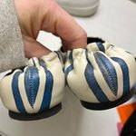 Tory Burch Reva Nautical Stripe Leather Ballet Flat sz 6 Photo 1