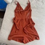 Love Tree Burnt Orange Wrap Romper Size Small Never Worn New With Tag Photo 1