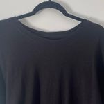 Quince 100% Organic Cotton Slub Relaxed Fit Crewneck Tee Black Women's Size XL Photo 6