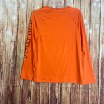 Nautica Women Long Sleeve Rashguard Orange Logo UV Shirt Size L Photo 2