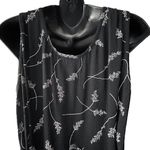 VTG 90s Molly Malloy Sleeveless Floral Maxi Black Dress With Cardigan Women’s 12 Photo 9