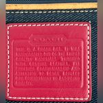 Coach  Red and Black Leather Handbag Photo 2