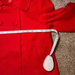 Forever 21  Red Wool Blend Women's Double-Breasted Jacket Size large Photo 6