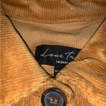 Love Tree  brown corduroy long sleeve cropped jacket Photo 2
