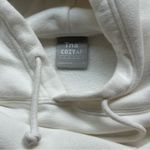 Aritzia TNA Cozy Fleece Boyfriend Cropped Hoodie White Size XS Photo 6