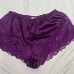Free People  Pajamas Shorts Dotted Lace Trim Summer Sleep Size S New Purple Photo 1