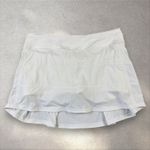 Lululemon Pace Rival Tennis Athletic Pleated Skirt White Size 12 Tall Photo 1