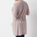 Barefoot Dreams Barefoot‎ Dreams Tan Cozychic Ultra Lite Knit Tie Waist Cardigan Photo 1
