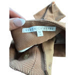 Veronica Beard Cormac Trouser Tan Herringbone Cropped Wide Leg Pants Size 10 Photo 13