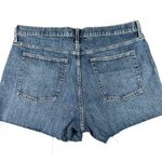 Gap Denim Womens 16 33 High Rise Cheeky Short Denim Cutoff Raw Hem Button Fly Photo 10
