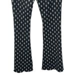 SO  High Rise Lettuce Hem Flare Pants Black and Cream Size S New Photo 3