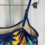 Malibu Dream Girl  XL Retro Tropical Hawaiian Palm Trees Tankini Tank Bikini Top Photo 3