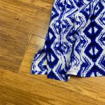 Cynthia Rowley Cynthia‎ Rowley Blue White Silk Tank Top Diamond Print Sleeveless Size Small Photo 1