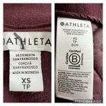 Athleta  Cozy Snap Jacket Sherpa Pullover Plum Purple  XS Teddy Quilted Photo 14