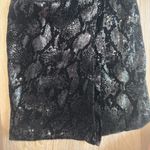 ZARA  Black Strapless Snakeskin Velvet & Sequin Mini Dress - Size XS Photo 3