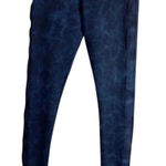 David Lerner  Blue Tie Dye Jogger Leggings Womens XS Yoga Pants High Rise Photo 0