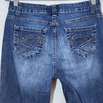 Nine West Denim Pedal Pushers Size 10 Cuffed Long Denim Shorts Photo 3