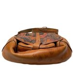 Patricia Nash  Vintage Patch leather saddle bag Nepali Coast Hawaii suede inside Photo 5