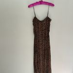 Revolve Vix Y2K sexy boho festival viscose animal print slip maxi dress small Photo 1