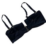 ANDIE  Cartagena Convertible Plunge Bikini Swim Top in Black NWT Photo 3