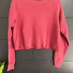 Brandy Melville  John GALT Burgundy Pullover Thermal Shirt One Size EUC Photo 0