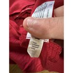 Knox Rose  Women Dress Size Medium Red Tiered Short Sleeve Bohemian Hippie Casual Photo 9