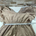 Sim & Sam NWT beige 100% cotton maxi dress with belt Sz M Photo 9