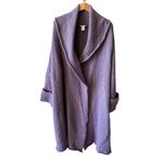 Soft Surroundings Sweater Coat Lavender Wool Mohair Blend Size 3X Photo 1